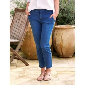Frank And Eileen Womens Denim Chinos Cropped Casual Luxury Straight Pants Jeans